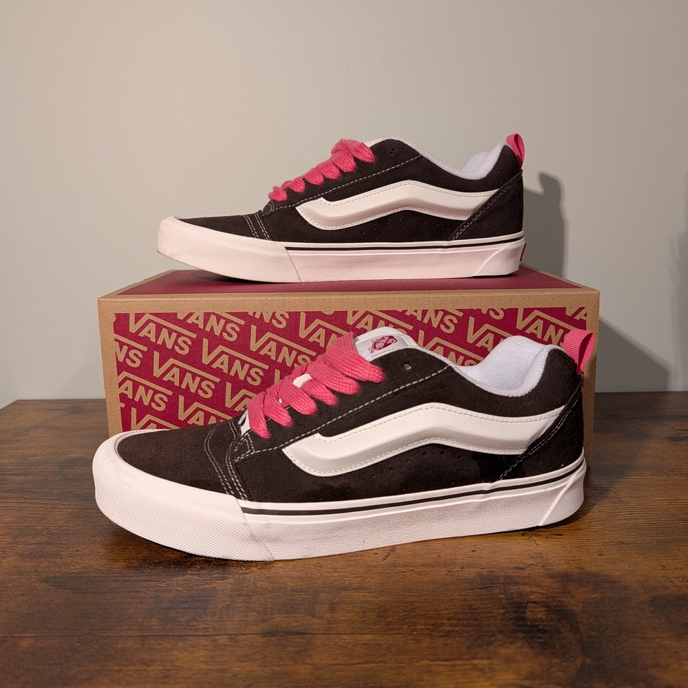 Vans Knu Skool "Retro Color" Brown / True White - Chunky 90s Style